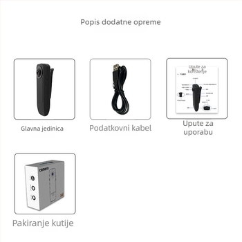 A18 Klips kamera za konferencije 1080p, snimanje na TF karticu, 300 sati baterije