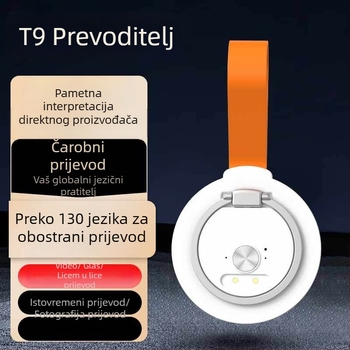 T9 Pametni glasovni prevoditelj s Bluetoothom – aluminijsko tijelo, 30 g, domet 5–10 m