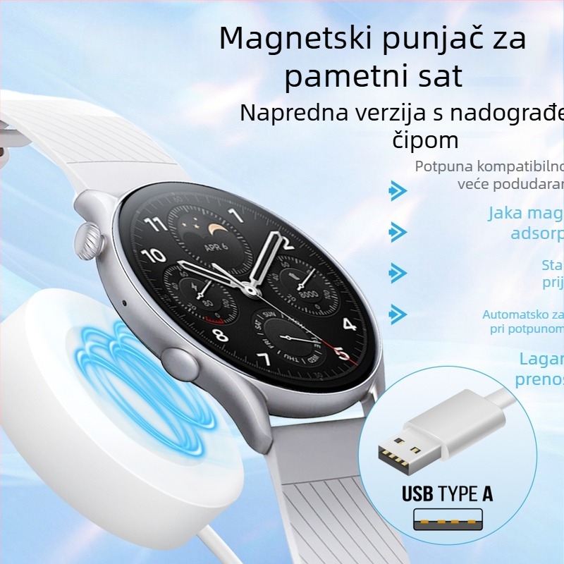 Punjačka baza za Huawei Watch Fit4 i GT6 Pro pametni sat, GT3 magnetski kabel
