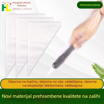 Guste jednokratne vrećice za ukrašavanje hrane, trokutaste vrećice za kremu i glazuru, za dječju hranu i pečenje