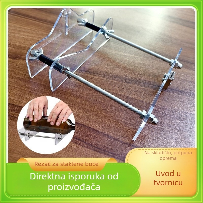 Rolni rezač za staklene boce s akrilnim valjkom za DIY projekte boca vina kod kuće