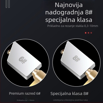 Westino Dijamantni rezač stakla za debelo staklo i rezanje keramičkih pločica – kućna upotreba