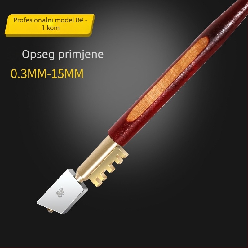 Westino Dijamantni rezač stakla za debelo staklo i rezanje keramičkih pločica – kućna upotreba