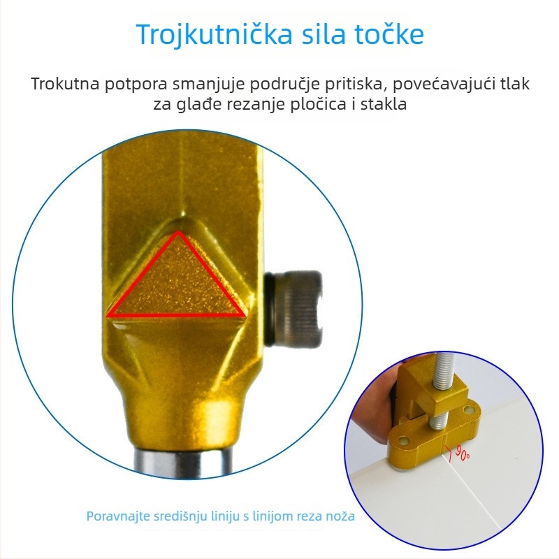 Ručni valjkasti stakleni nož – set za staklene pločice, ručni rezni alat, odvajač i otvarač