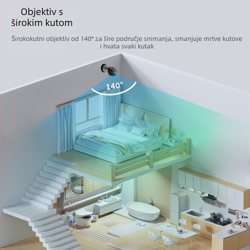 W02 bežična WiFi kamera 1080P noćnim vidom, skladištenje na TF karticu, trajanje baterije 1–3 sata