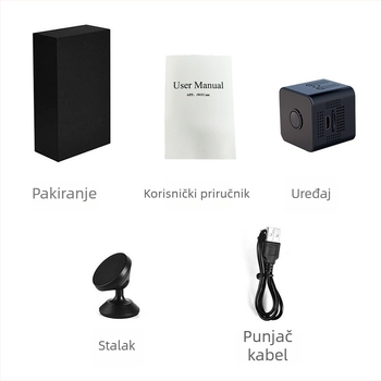 X1 1080P Wi-Fi mini kamera s TF kartom, bez LCD zaslona, trajanje baterije 180 minuta, snimanje videa i fotografija