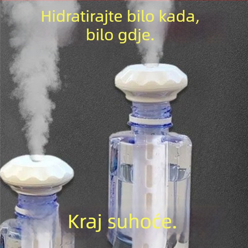 Vlaživač zraka za dom i auto, tih rad, 10 L spremnik, 3 izlaza za maglu, mehanički način rada, nehrđajući čelik, napajanje baterijama, pogodna za do 60 m², ≤36 V