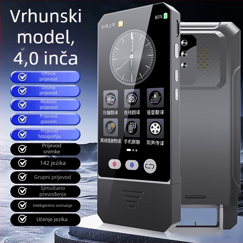 Pametni offline prevoditelj s funkcijom skeniranja — višenamjenski putni alat s prijevodom u realnom vremenu na više jezika