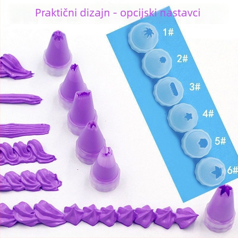 Strength factory – Set od 6 cvjetnih nastavaka za ukrašavanje torti