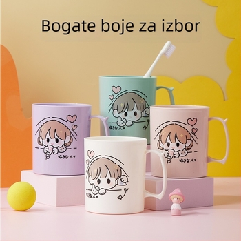 Čaša za četkicu za zube, sladak dizajn, PP materijal, paket 120 komada, mogućnost otiska logotipa, mogućnost prilagodbe