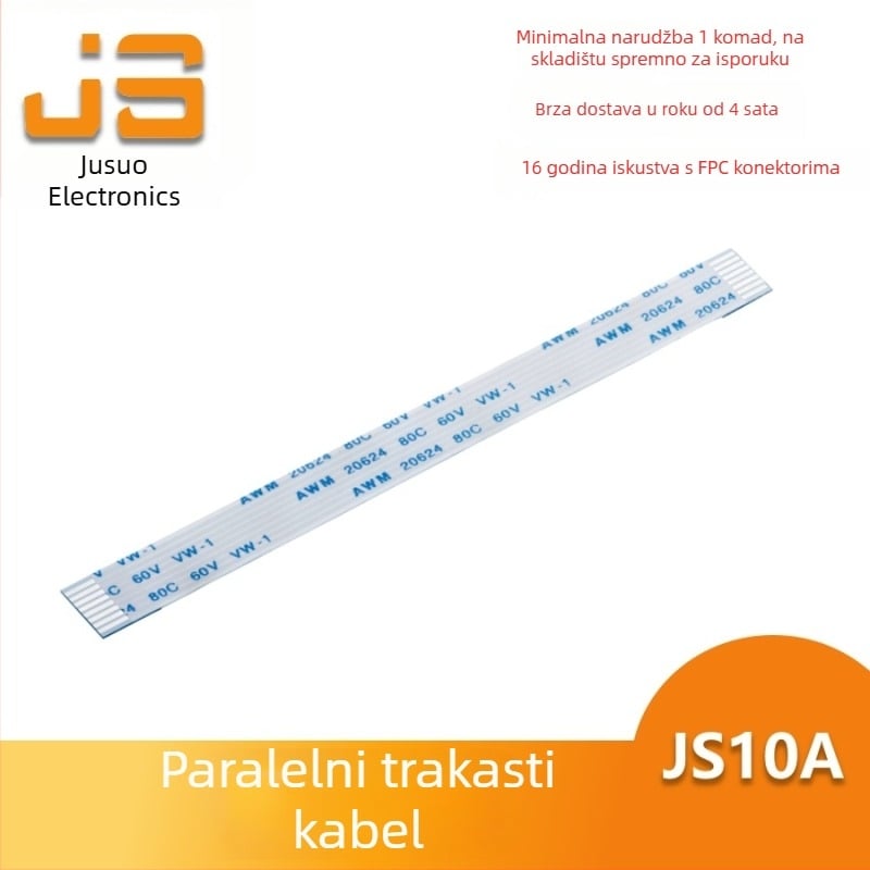 FPC/FFC konektor za AWM20624, razmak 1.0 mm, 2–80 pinova, fleksibilni kabel, u istom smjeru ili suprotnom smjeru