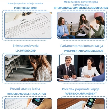 Offline skenirajući prevodilački pero s glasovnim prijevodom, Android, Bluetooth, domet 10 m, podržani jezici: ruski, francuski, njemački, španjolski