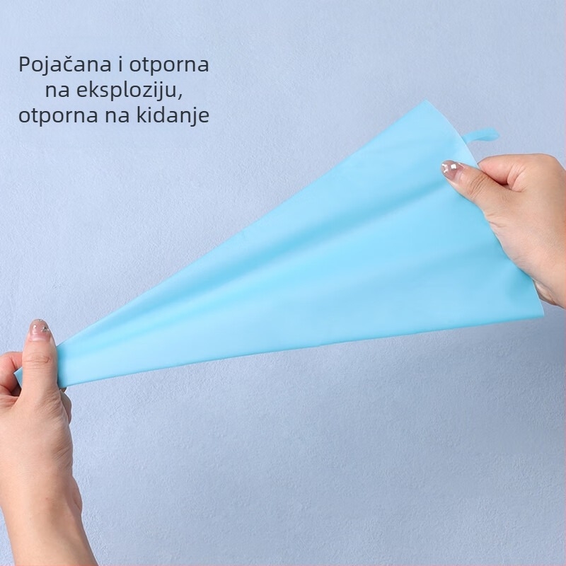 Set za ukrašavanje tijesta s vrećom za ukrašavanje — nehrđajući čelik + TPU, alati za pečenje, moderni minimalistički stil