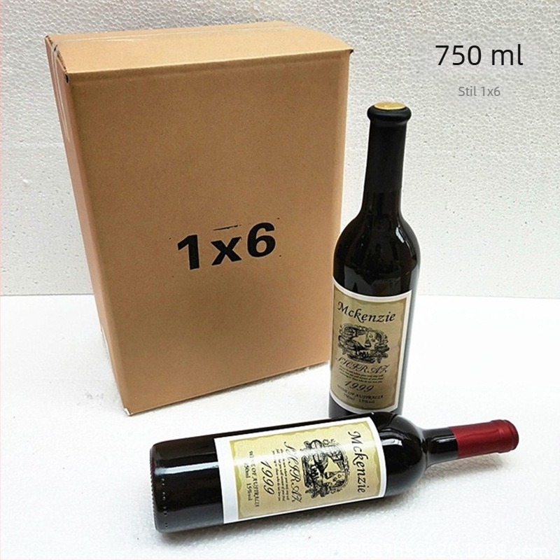 Kutija za vino za poklon, sklopiva kutija od kartona, pet slojeva, bez čavala, od valovitog kartona, otporna na pritisak i pad