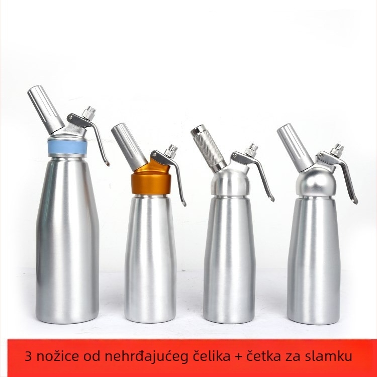Dekorativni pištolj s aluminijskim tijelom za kremu, CMC marka, alat za ukrašavanje kave