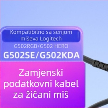 Punjački i zamjenski kabel za Logitech miš — G502 SE, KDA, RGB, Dominator HERO
