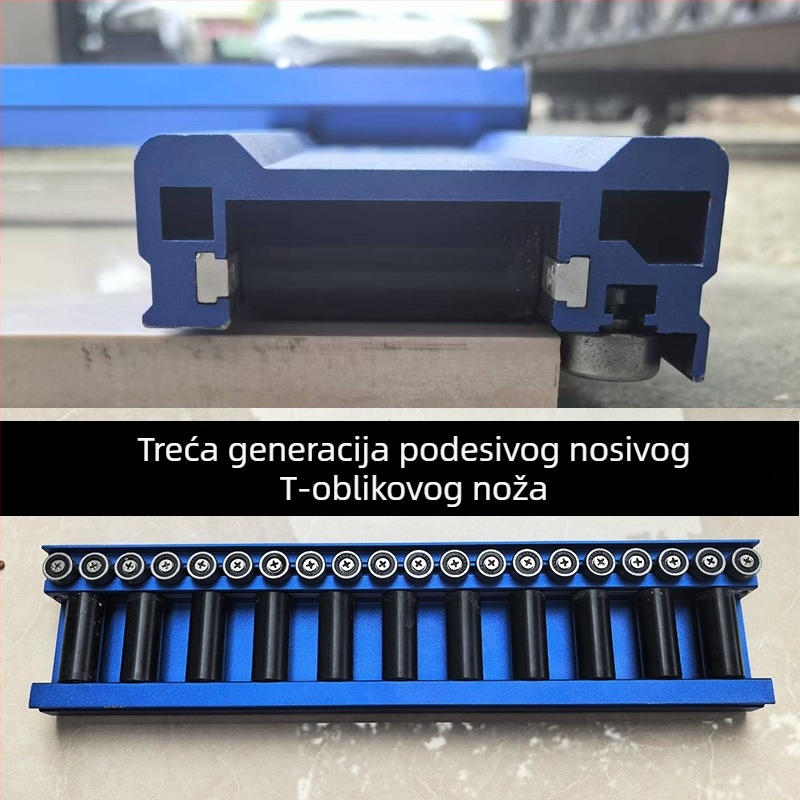 Manta T-tip gurajući nož za rezanje pločica, kamenih ploča i stakla — držač noža protiv sudara, visoka preciznost rezanja