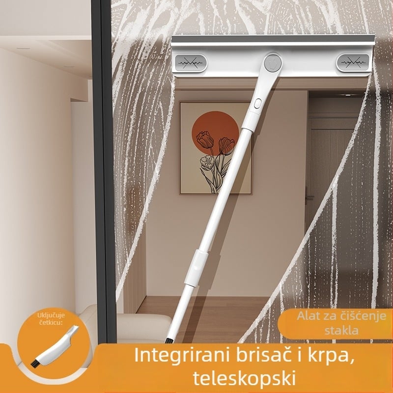 Dvostrani alat za čišćenje prozora za kućnu upotrebu – Wanben, plastični, ručni