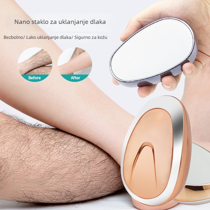 Ručni odstranjivač dlačica od nano stakla, nježan i bezbolan, za pazuhe i noge, univerzalno (pakiranje 100 kom.)