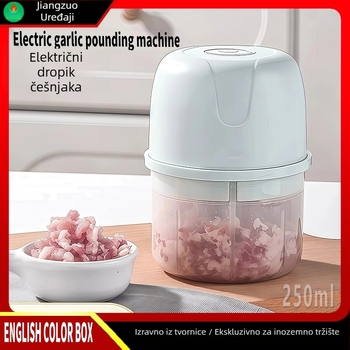 Električni gnječilnik češnjaka za kućnu upotrebu, staklena kućišta, 5V, 30W, 50 Hz, za češnjak i chilli