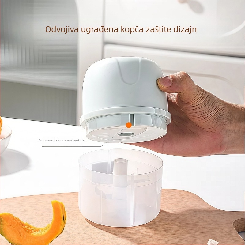 Električni gnječilnik češnjaka za kućnu upotrebu, staklena kućišta, 5V, 30W, 50 Hz, za češnjak i chilli