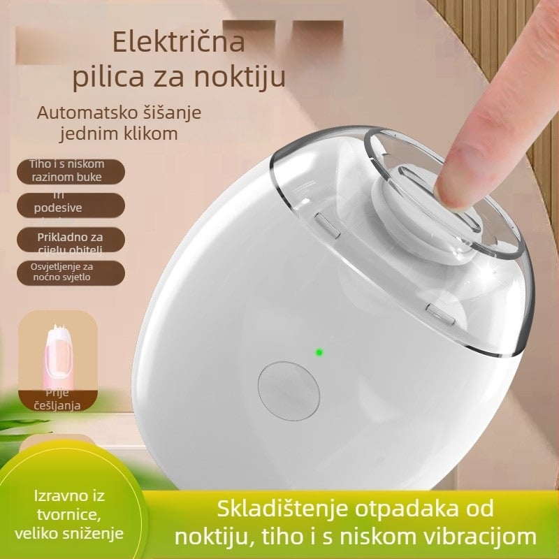 Električni alat za njegu noktiju za bebe, uzrast 3–6 godina, USB punjenje, protiv prosipanja, poliranje, model majka i dijete