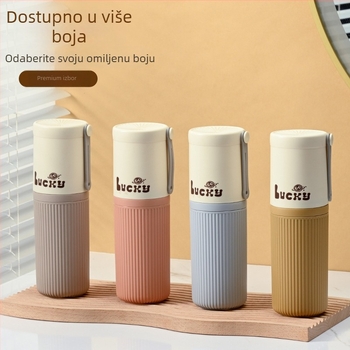 Putnički set čaša za četkicu i ispiranje usta, plastika, konvencionalna specifikacija, pakiranje 160, bez logotipa