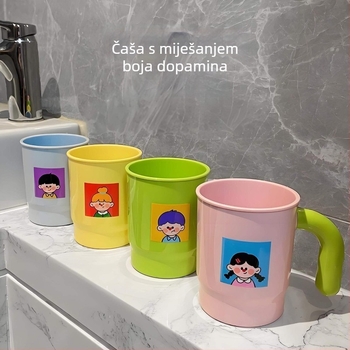 Plastična čaša za ispiranje usta i čaša za četkicu za zube, za domove i djecu