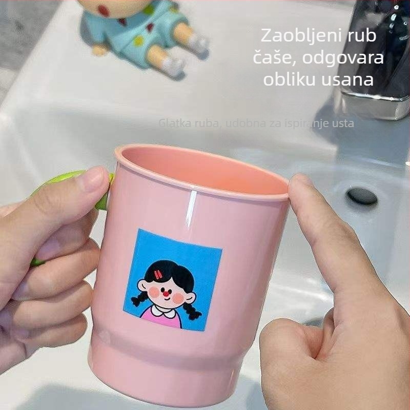 Plastična čaša za ispiranje usta i čaša za četkicu za zube, za domove i djecu