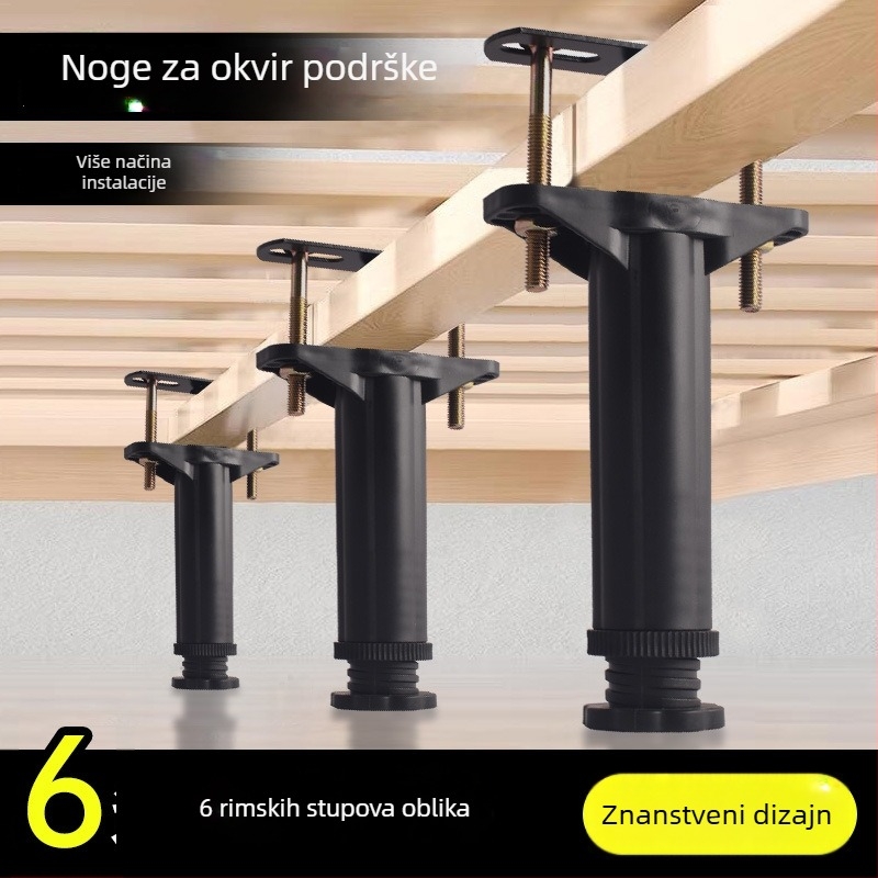Noge okvira kreveta — plastika, model JD0125, za ladicu, moderni minimalistički stil, injekcijsko oblikovanje