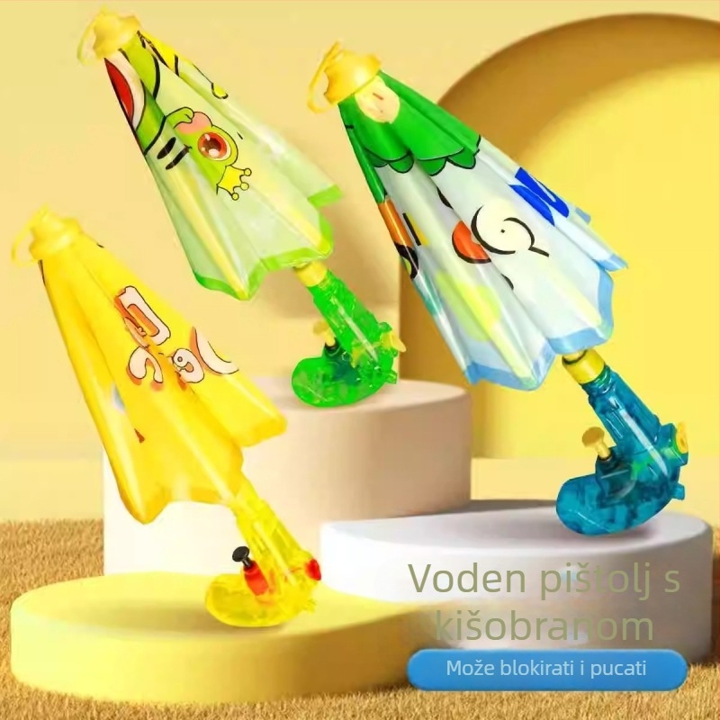 Plastična vodena pištolj-kišobran za djecu, ručna aktivacija, Lots of Rabbits, 3C certifikat 2021152202035312