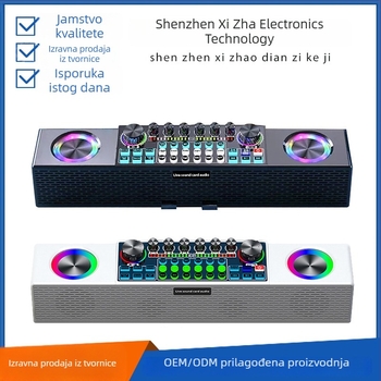 SY6 zvučni sustav: zvučna karta, zvučnik i mikrofon integrirani, bežično punjenje, Bluetooth 5.3, dva mikrofona, snimanje, frekvencijski raspon 20 Hz–20 kHz