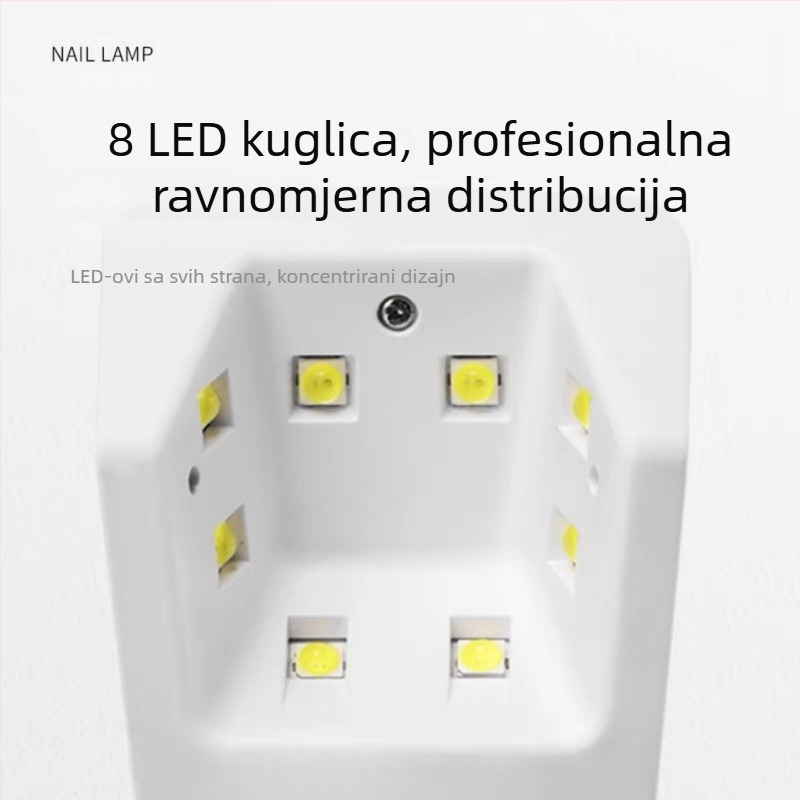 Saiki K6 Prijenosna induktivna lampa za nokte s punjivom baterijom, za salone