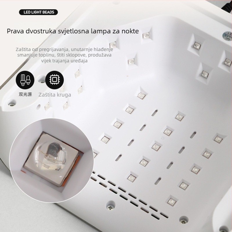 Lampa za nokte s 36 dvostrukim izvorima svjetla, pametan dizajn, brzo sušenje UV fototerapijom, model Z38