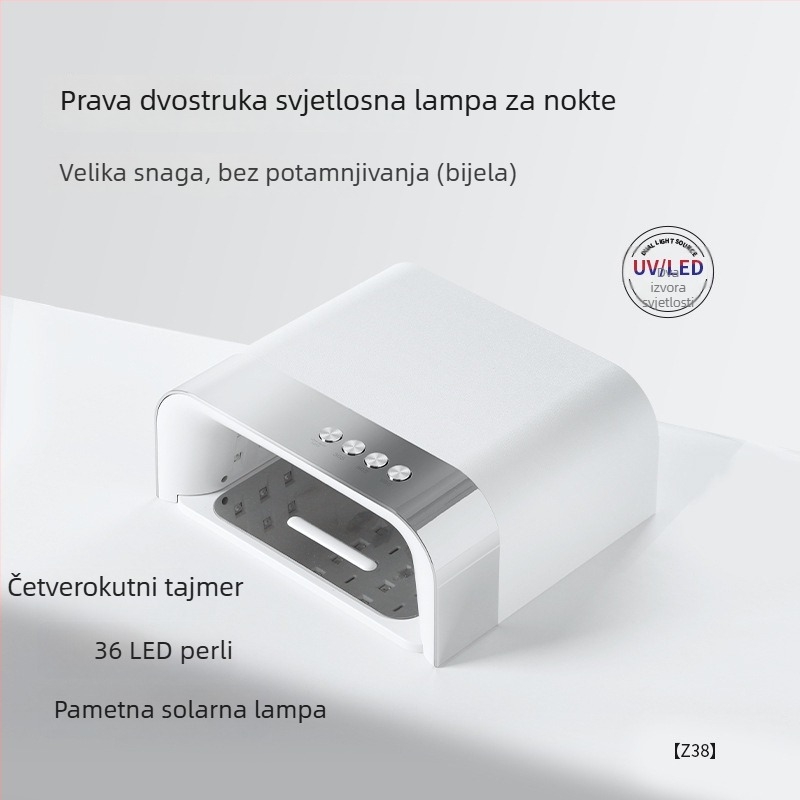 Lampa za nokte s 36 dvostrukim izvorima svjetla, pametan dizajn, brzo sušenje UV fototerapijom, model Z38