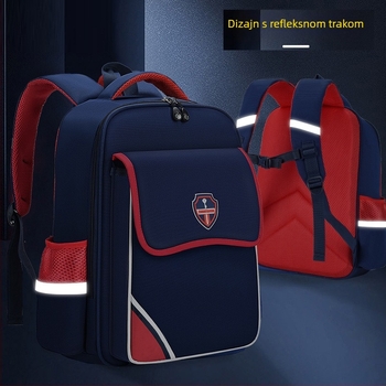 Unisex ruksak za osnovnu školu, lagan, Oxford tkanina, prozračan, vodootporan, kaiševi s zračnim jastucima