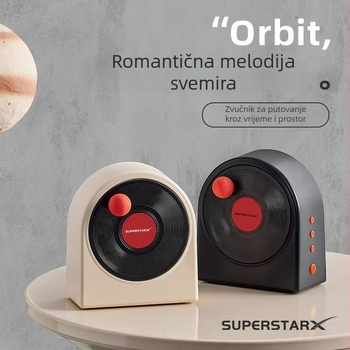Bluetooth zvučnik s aromatskim difuzorom — stolna dekoracija u retro vinilu, elegantan dekorativni dodatak, praktičan poklon