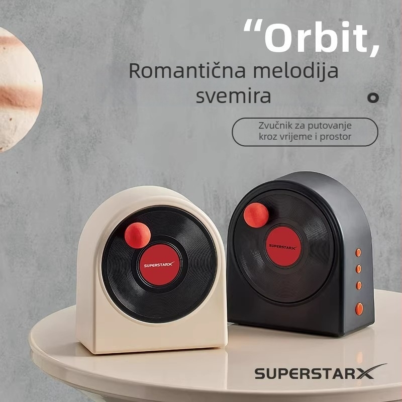Bluetooth zvučnik s aromatskim difuzorom — stolna dekoracija u retro vinilu, elegantan dekorativni dodatak, praktičan poklon