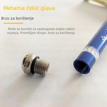Glava rezanja stakla s dijamantnim vrhom za debelo staklo – rotativno otvaranje, rezanje keramičkih pločica, keramički valjkasti kotačić