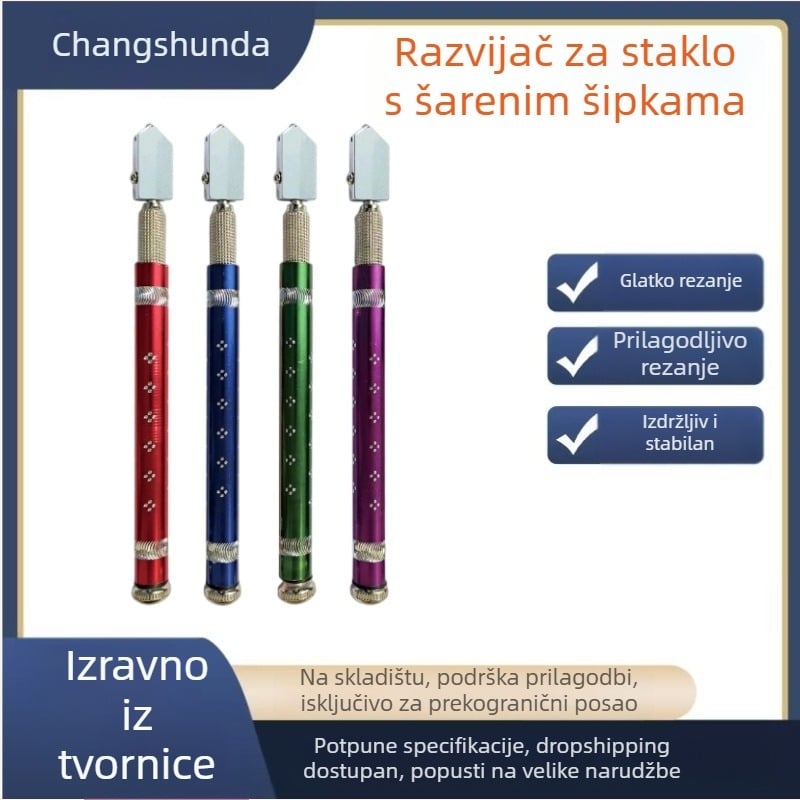 Glava rezanja stakla s dijamantnim vrhom za debelo staklo – rotativno otvaranje, rezanje keramičkih pločica, keramički valjkasti kotačić
