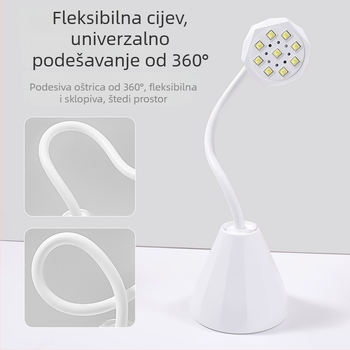 Uređaj za fototerapiju noktiju s inteligentnim senzorom i punjivom baterijom, salonska lampa; Diamond Table Lamp model; Zhejiang podrijetlo; OEM