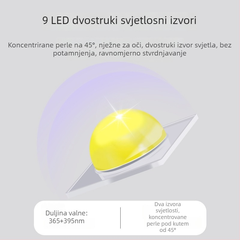 Uređaj za fototerapiju noktiju s inteligentnim senzorom i punjivom baterijom, salonska lampa; Diamond Table Lamp model; Zhejiang podrijetlo; OEM