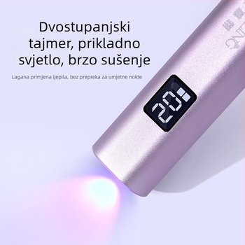 Manikura lampica sa senzorom, brzo sušenje, prijenosna punjiva ručna svjetiljka (Model: Smart Sensor Light; Brand: Si muling)