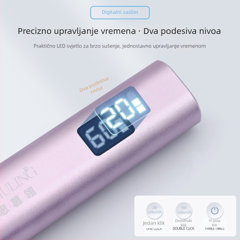 Manikura lampica sa senzorom, brzo sušenje, prijenosna punjiva ručna svjetiljka (Model: Smart Sensor Light; Brand: Si muling)