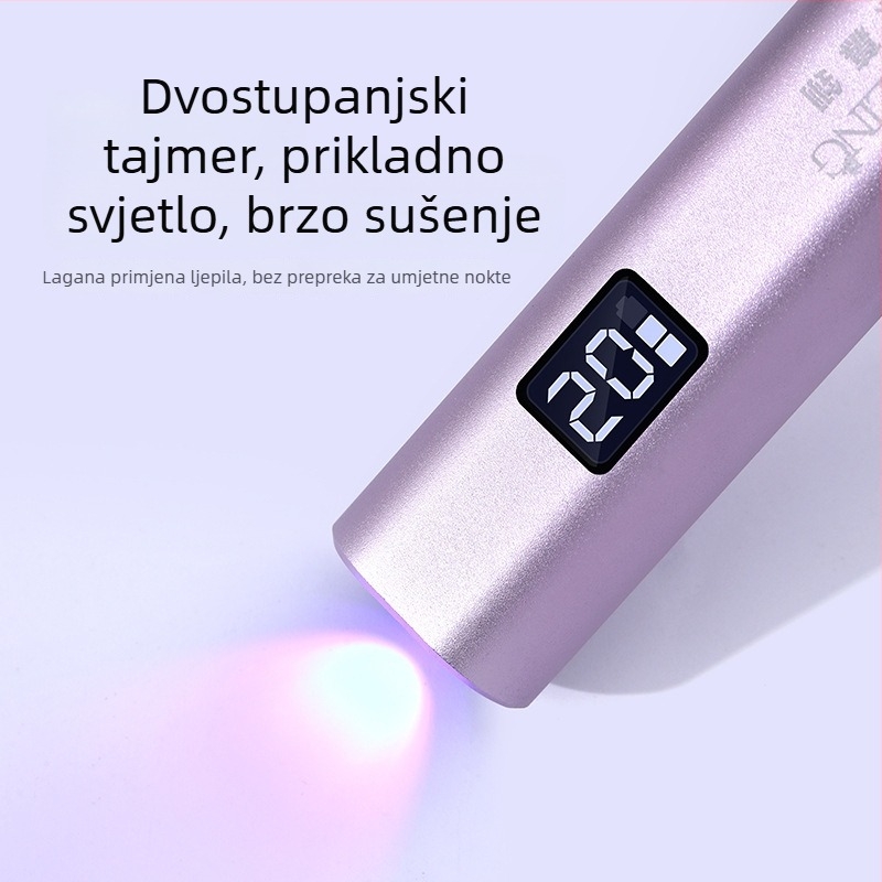 Manikura lampica sa senzorom, brzo sušenje, prijenosna punjiva ručna svjetiljka (Model: Smart Sensor Light; Brand: Si muling)