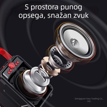 Bluetooth zvučnik IPX7 vodootporan, 20W snage, frekvencijski raspon 100Hz-20kHz, USB Type-C napajanje, ABS kućište