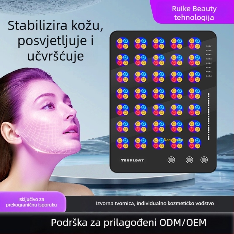 Xin Phil uređaj za lice – maska za njegu kože s infracrvenom i bojnom svjetlosnom terapijom, uklanjanje bora, prijenosno, IPX3 vodootpornost.