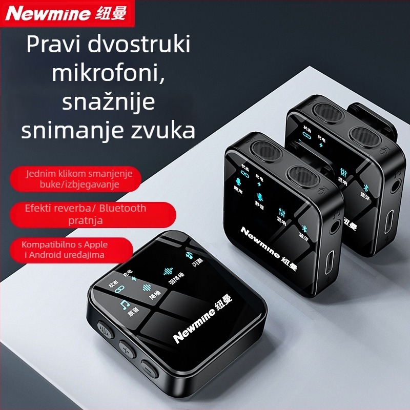Newman MC205 Žični Lavalier mikrofon, omnidirekcionalni, ugrađena baterija 100–300 mAh, trajanje baterije 6–8 h