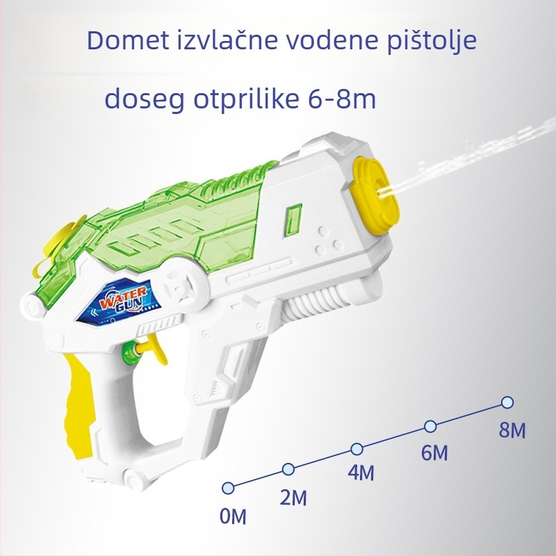 Dječji vodeni pištolj za plažu, plastično tijelo, pritiskom na pištolj za vanjske vodene borbe, za djecu 4–6 godina, brend aobeis