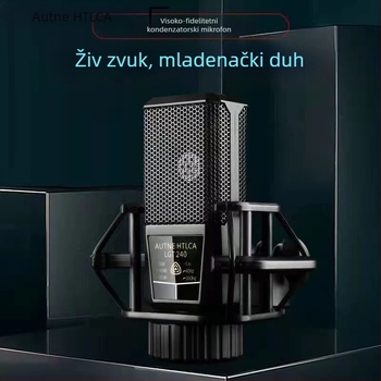 PC karaoke kondenzatorski mikrofon s velikom dijafragmom, ugrađena baterija 1200-2000 mAh, trajanje 8-12 h, SNR ≥100 dB, 1 W